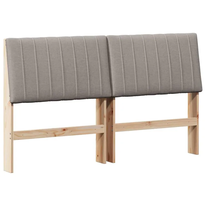 Apmušta lovos galvūgalis Taupe 150 cm Kietos pušies mediena