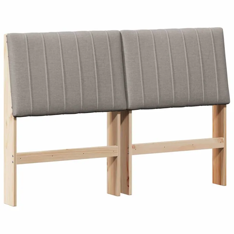 Apmušta lovos galvūgalis Taupe 135 cm Kietos pušies mediena