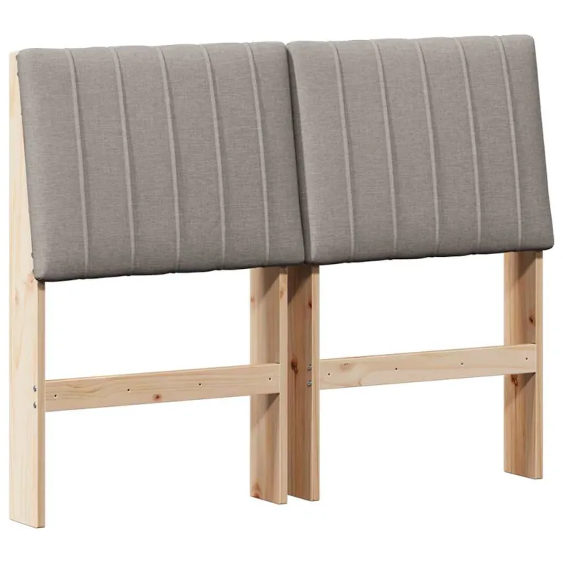 Apmušta lovos galvūgalis Taupe 120 cm Kietos pušies mediena