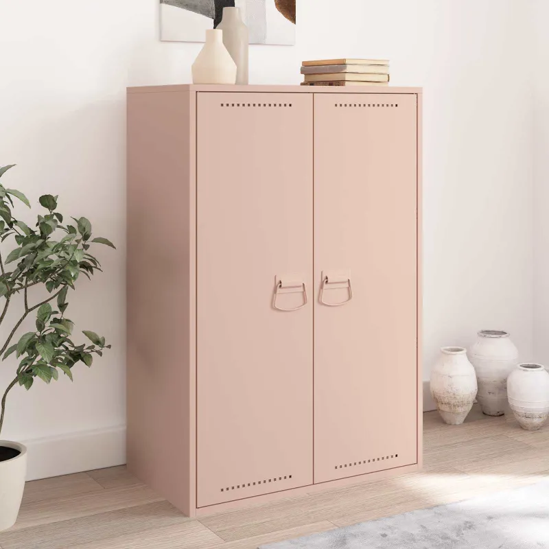 Spintelės Rankenos Rožinė 85 x 45 mm Metalas