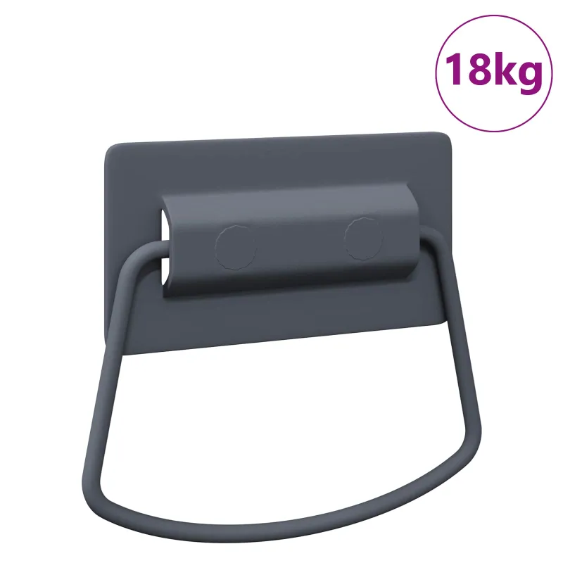 Spintelės Rankenos Antracitas 85 x 45 mm Metalas