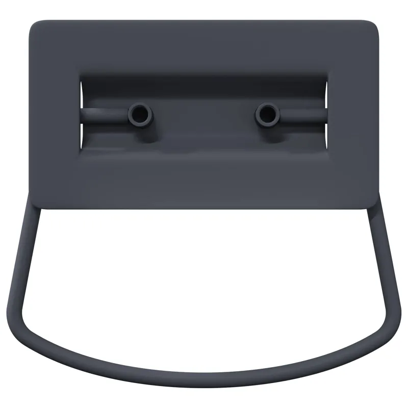 Spintelės Rankenos Antracitas 85 x 45 mm Metalas
