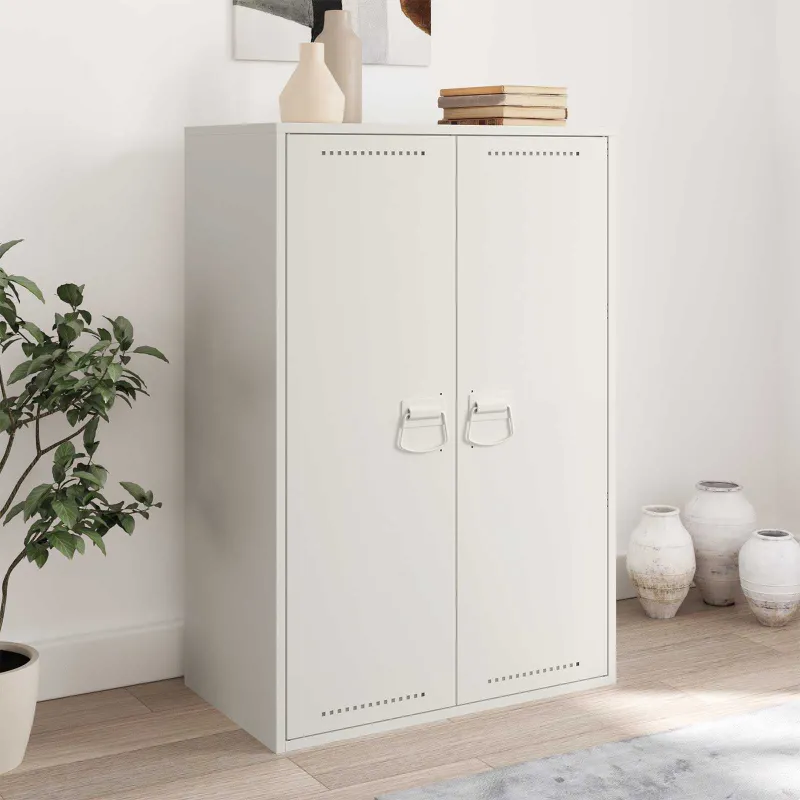 Spintelės Rankenos Balta 85 x 45 mm Metalas