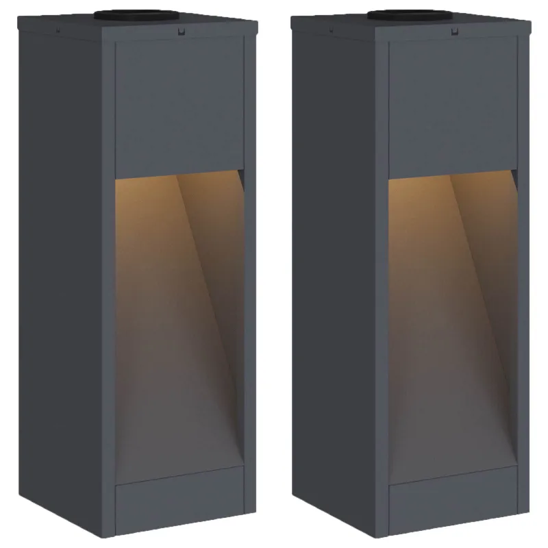 Saulės LED takų šviestuvas 2 pcs Antracitas
