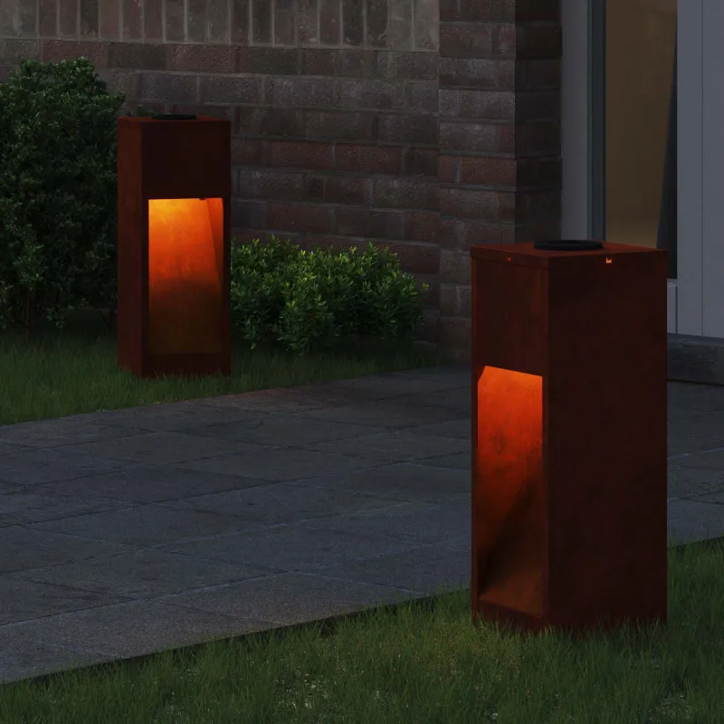 Saulės LED takų šviestuvas 2 pcs Bronzinė