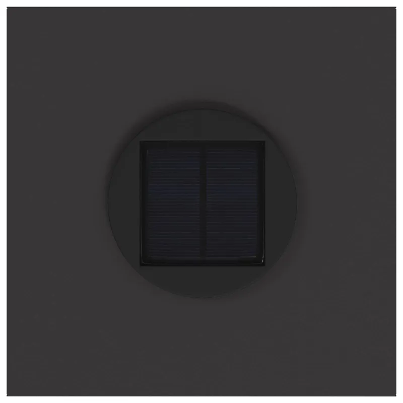 Saulės LED takų šviestuvas 2 pcs Juoda Šaltai valcuotas plienas
