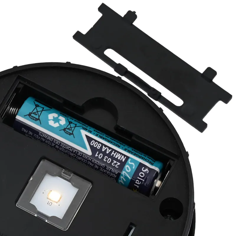 Saulės LED takų šviestuvas 2 pcs Juoda Šaltai valcuotas plienas