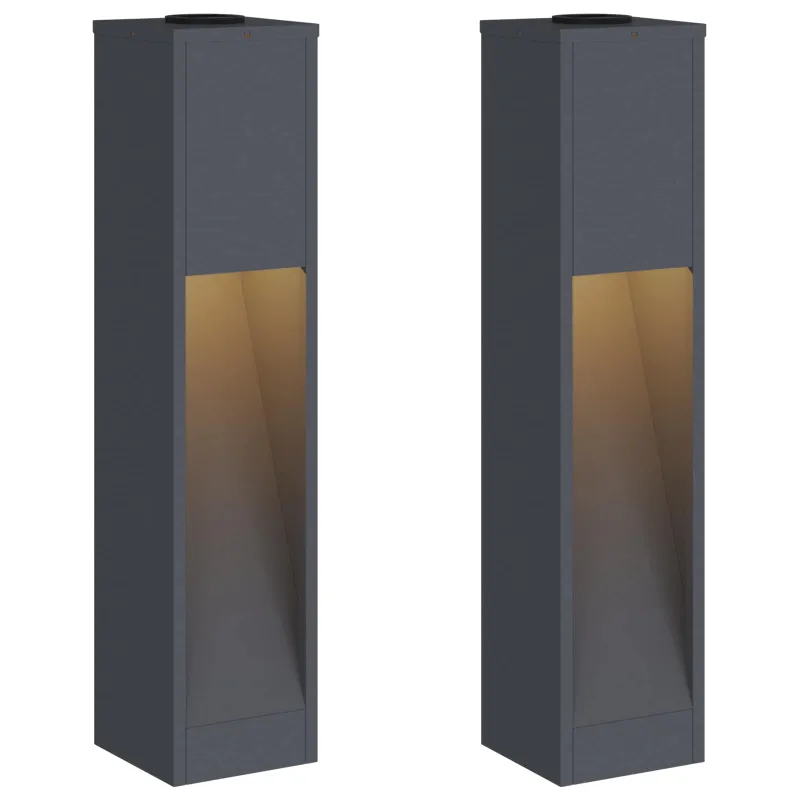 Saulės LED takų šviestuvas 2 pcs Antracitas