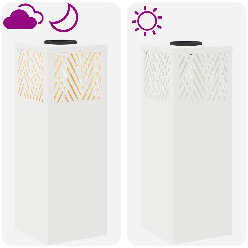 Saulės LED šaligatvio šviesa 2 pcs Balta