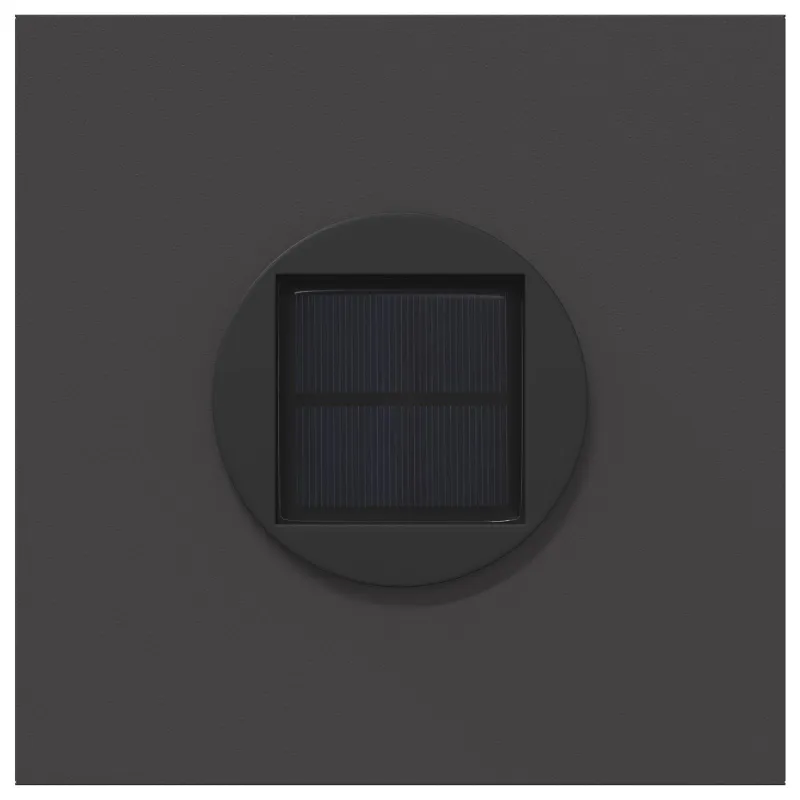 Saulės LED šaligatvio šviesa 2 pcs Juoda