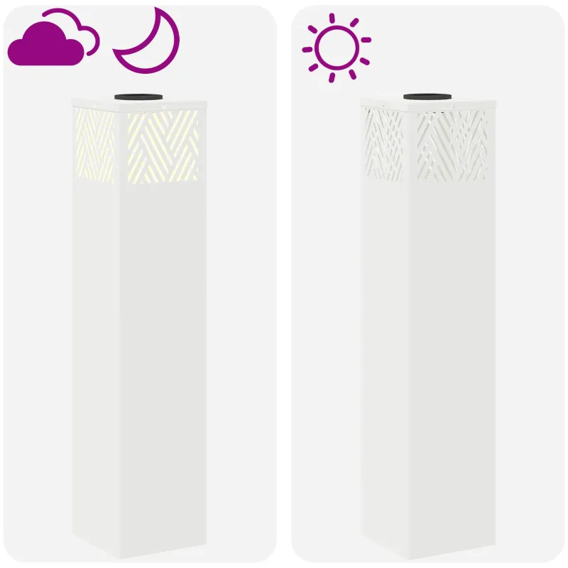 Saulės LED šaligatvio šviesa 2 pcs Balta