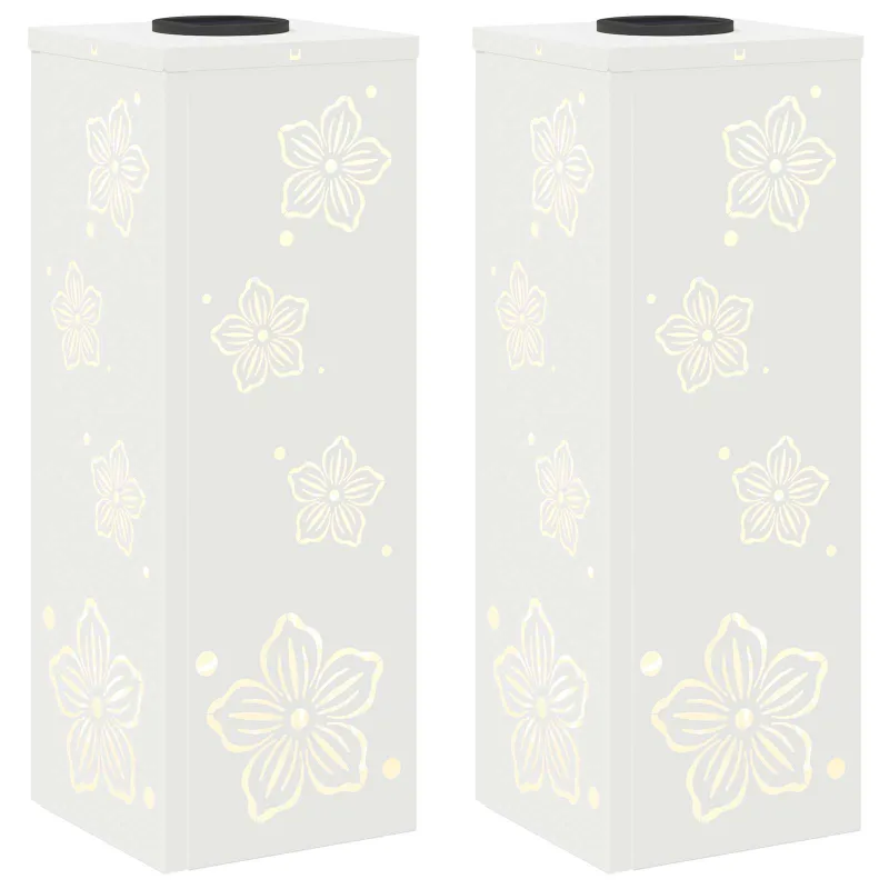 Saulės LED šaligatvio šviesa 2 pcs Balta