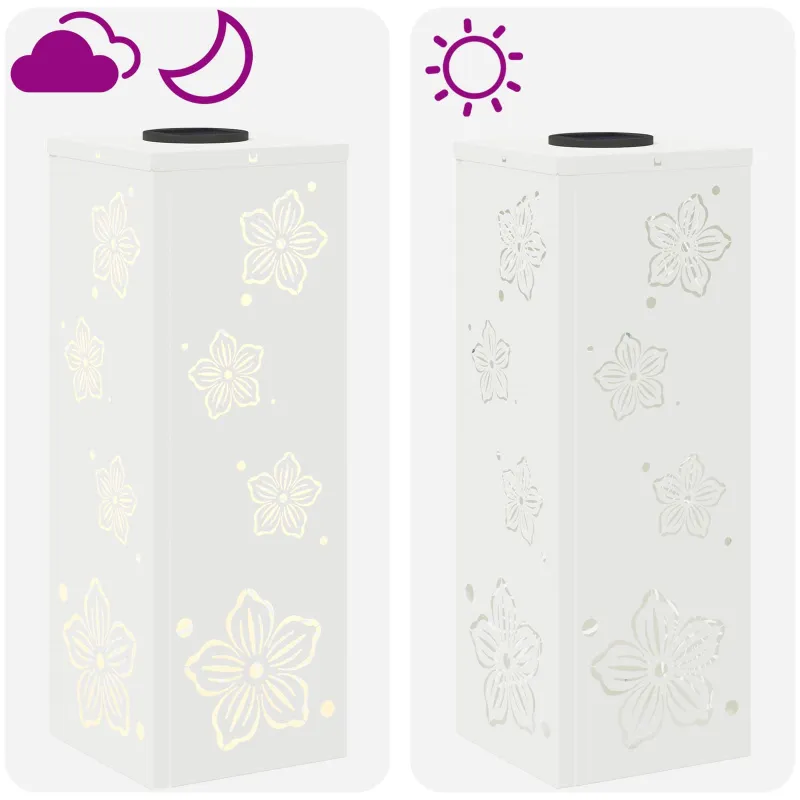 Saulės LED šaligatvio šviesa 2 pcs Balta