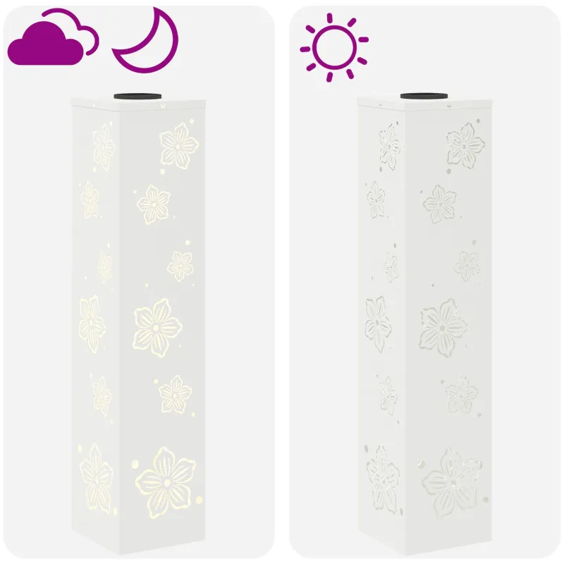 Saulės LED šaligatvio šviesa 2 pcs Balta