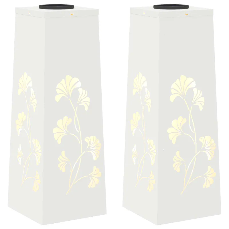 Saulės LED šaligatvio šviesa 2 pcs Balta