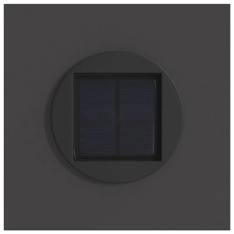 Saulės LED šaligatvio šviesa 2 pcs Juoda