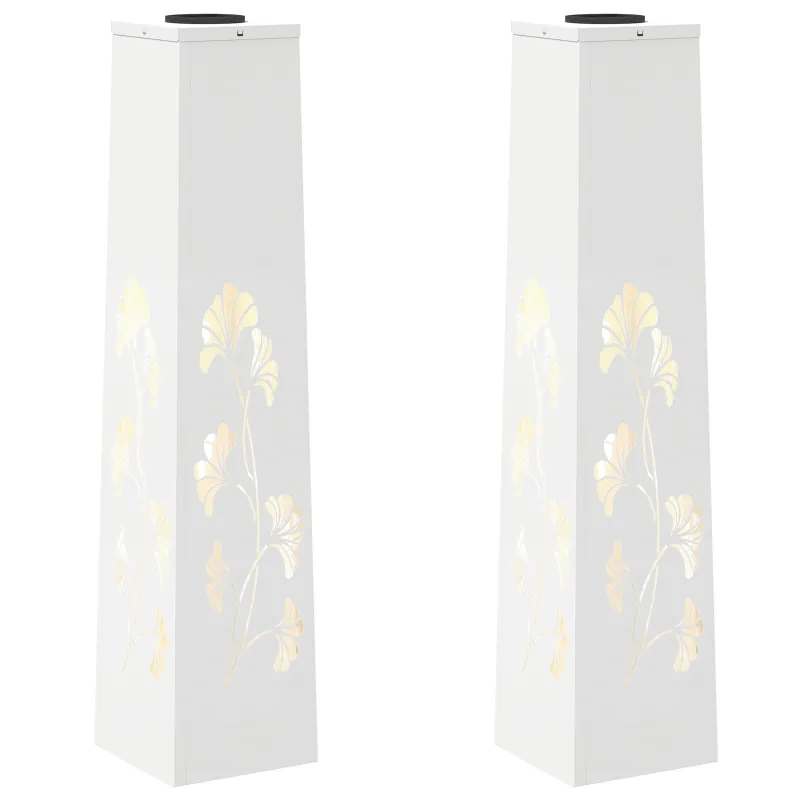 Saulės LED šaligatvio šviesa 2 pcs Balta
