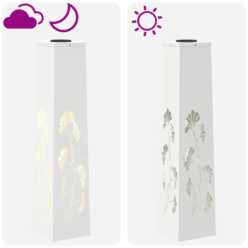 Saulės LED šaligatvio šviesa 2 pcs Balta