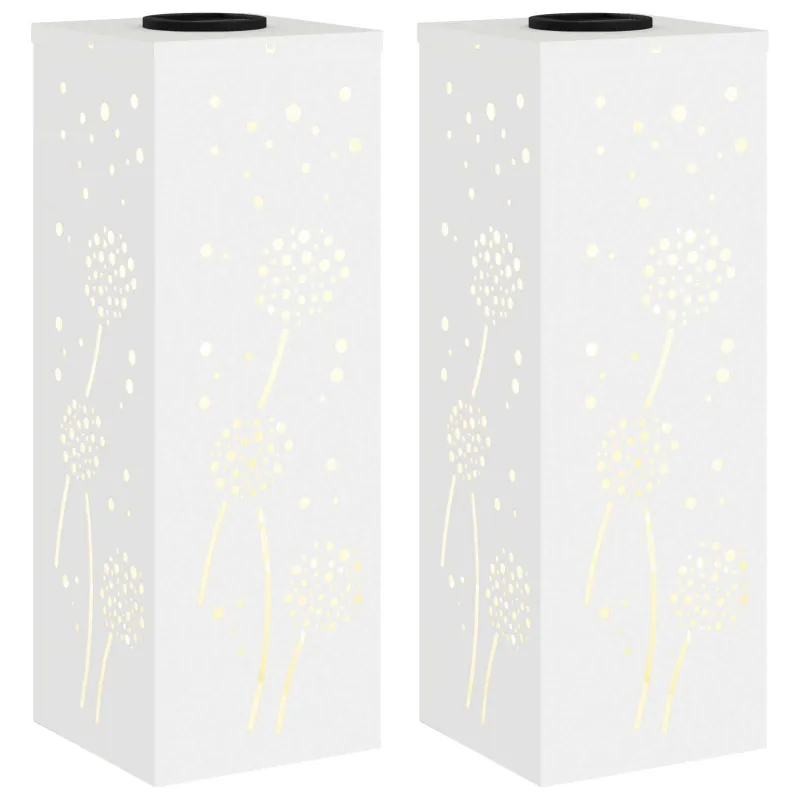 Saulės LED šaligatvio šviesa 2 pcs Balta