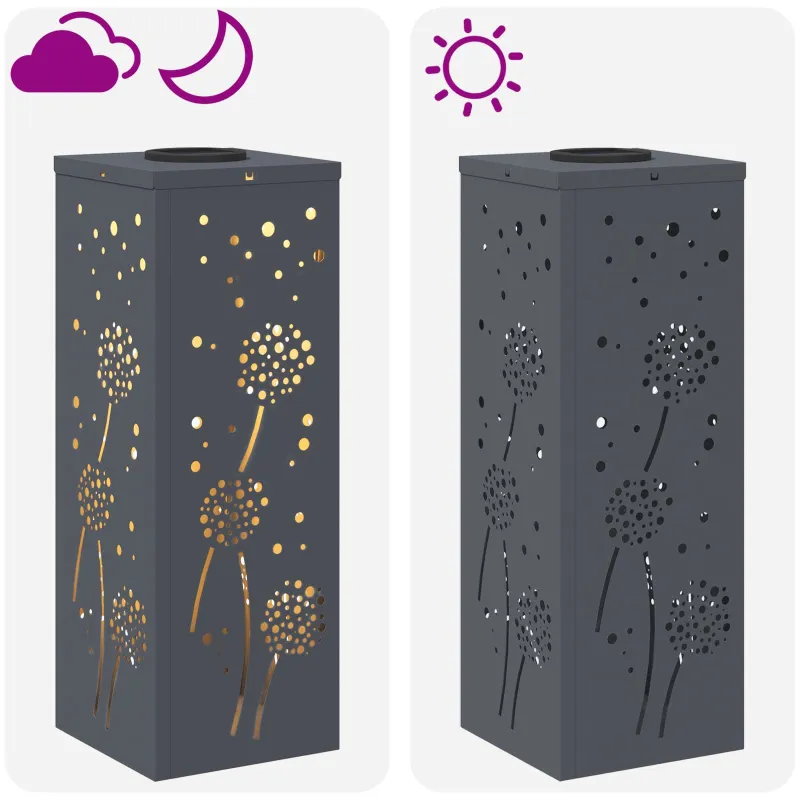 Saulės LED šaligatvio šviesa 2 pcs Antracitas