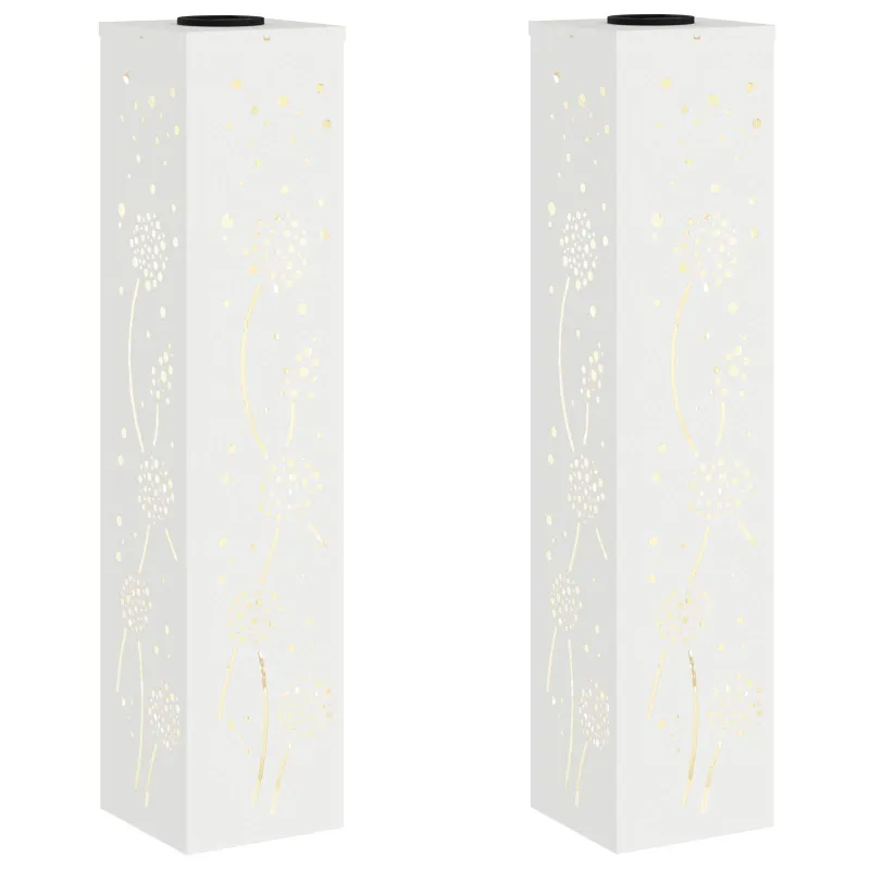 Saulės LED šaligatvio šviesa 2 pcs Balta