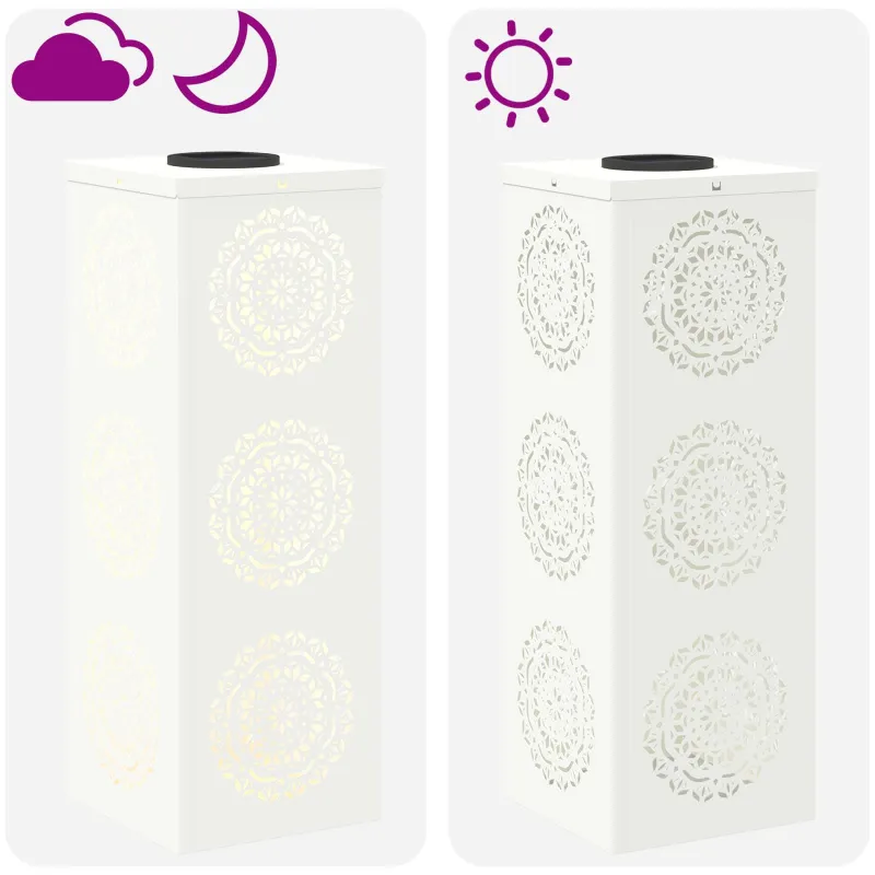 Saulės LED šaligatvio šviesa 2 pcs Balta