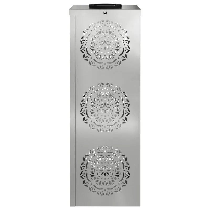 Saulės LED šaligatvio šviesa 2 pcs Sidabro Cinkuota plienas