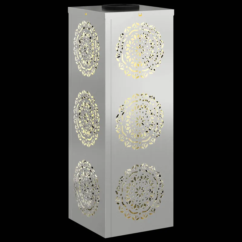 Saulės LED šaligatvio šviesa 2 pcs Sidabro Cinkuota plienas