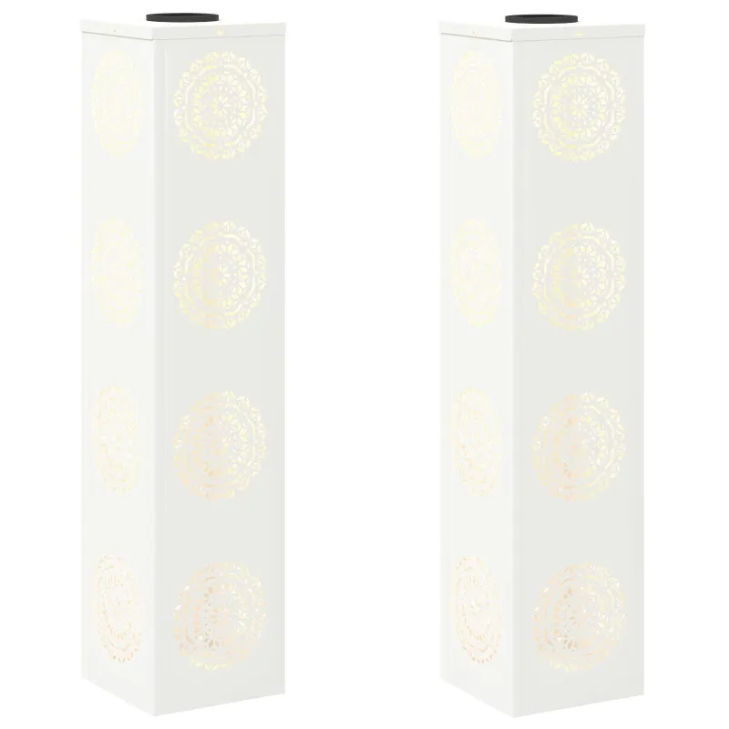 Saulės LED šaligatvio šviesa 2 pcs Balta