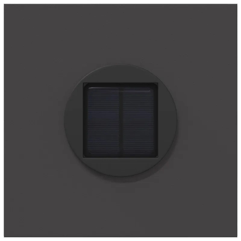 Saulės LED šaligatvio šviesa 2 pcs Juoda