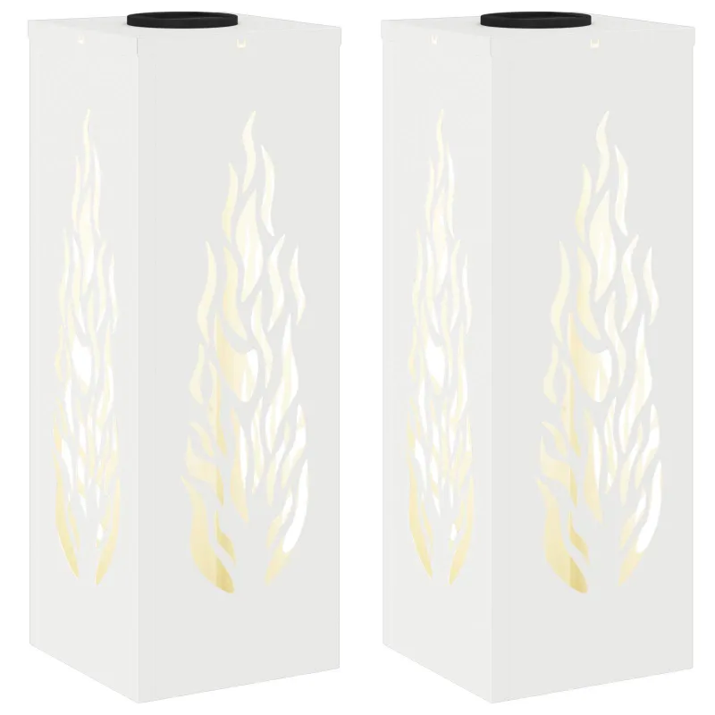 Saulės LED šaligatvio šviesa 2 pcs Balta