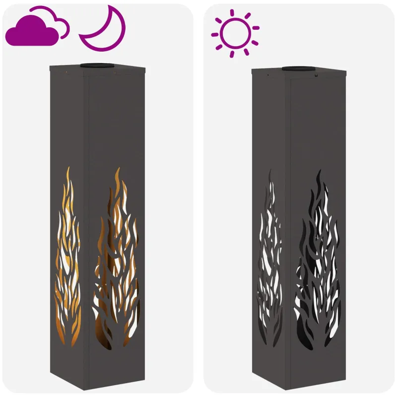 Saulės LED šaligatvio šviesa 2 pcs Juoda