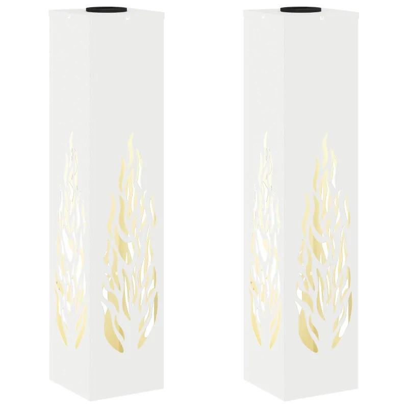 Saulės LED šaligatvio šviesa 2 pcs Balta