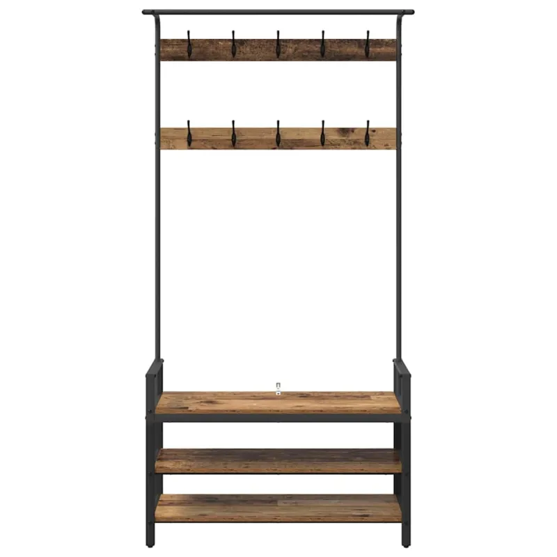 Paltas su lentyna Senas medis 95 x 34 x 184 cm Apdirbta mediena