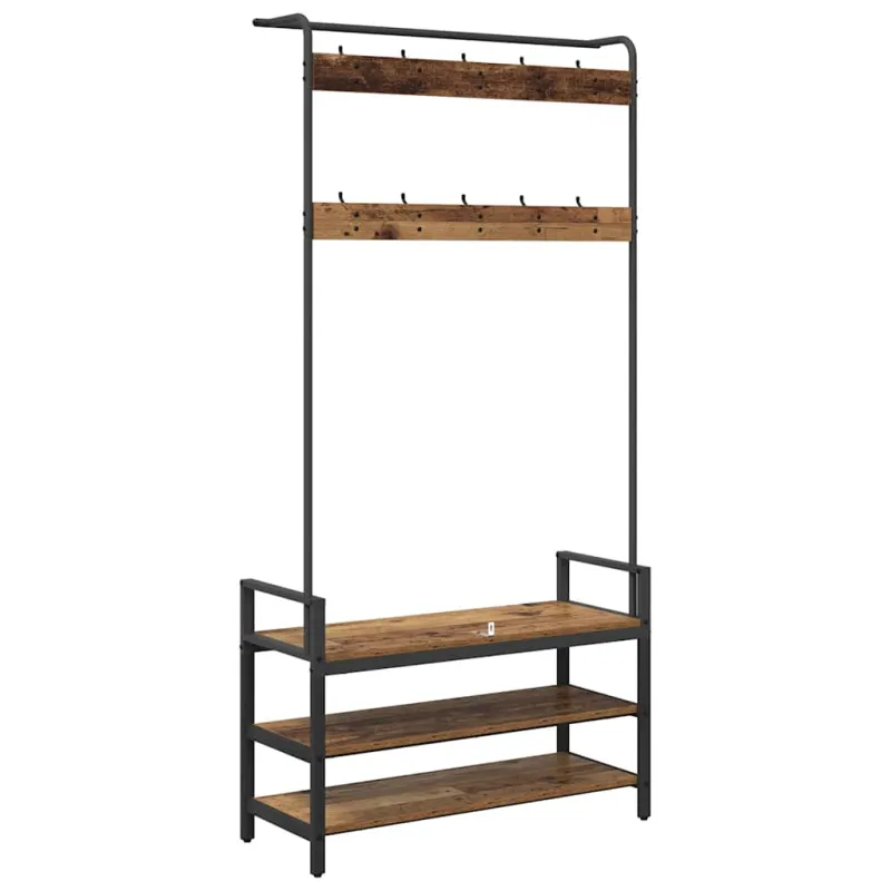 Paltas su lentyna Senas medis 95 x 34 x 184 cm Apdirbta mediena
