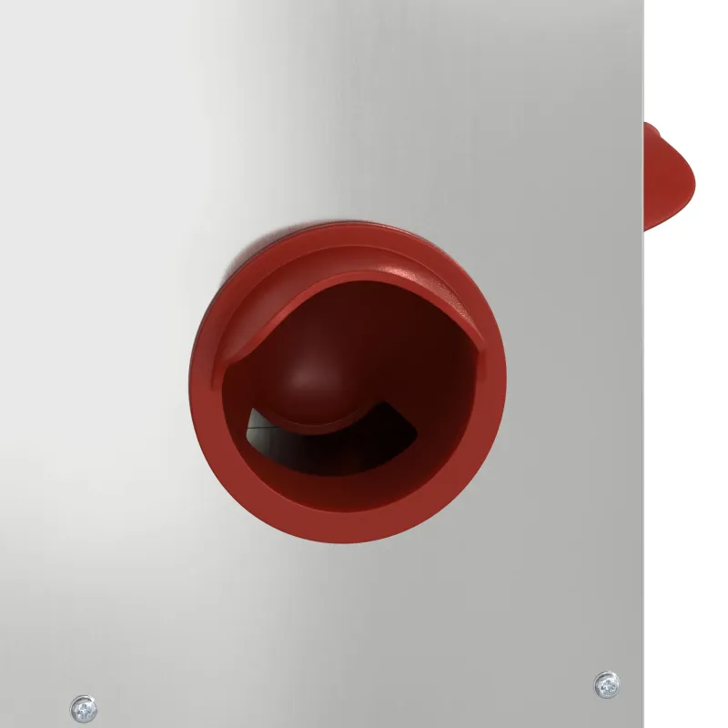 Vištų lesykla 2 pcs Sidabro 60,5 x 29 x 51 cm Cinkuota plienas