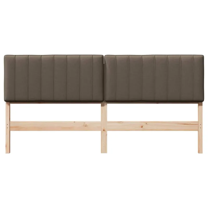 Apmušta lovos galvūgalis su galvūgalio Ruda ir Taupe 200 cm