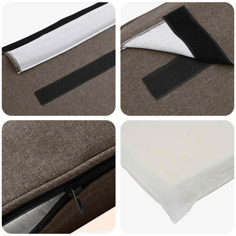Apmušta lovos galvūgalis su galvūgalio Ruda ir Taupe 200 cm