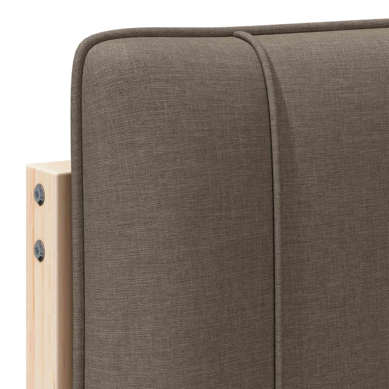 Apmušta lovos galvūgalis su galvūgalio Ruda ir Taupe 120 cm