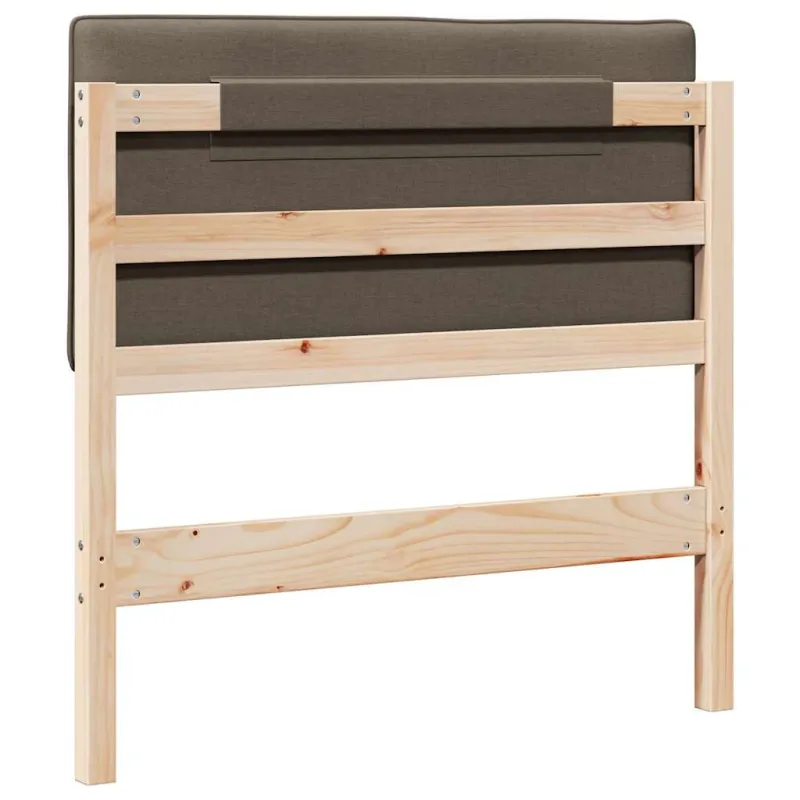 Apmušta lovos galvūgalis su galvūgalio Ruda ir Taupe 80 cm