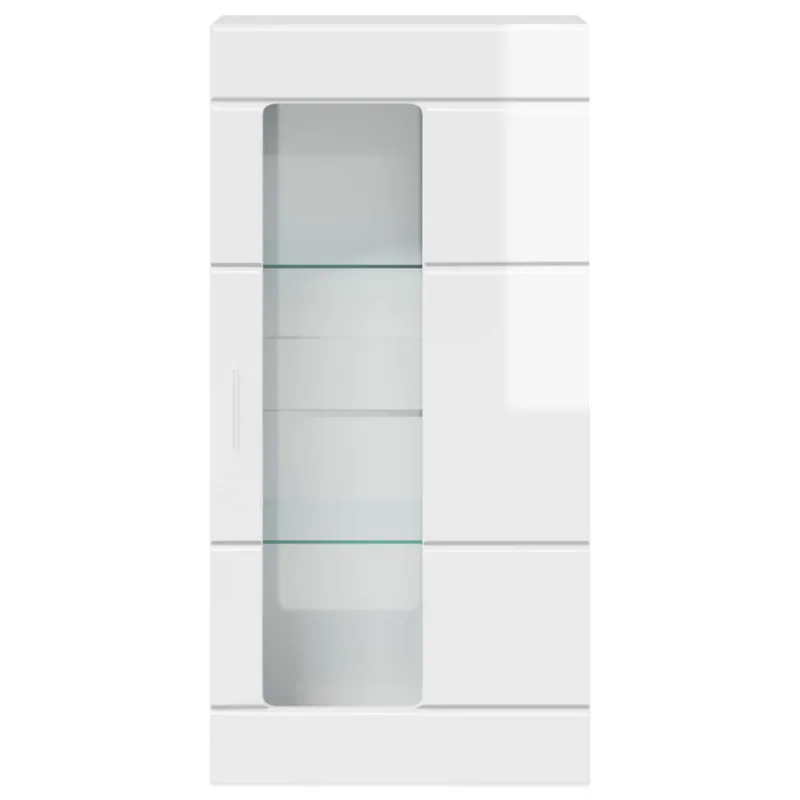 Medinė spinta Aukštai blizganti balta 50 x 29 x 100 cm