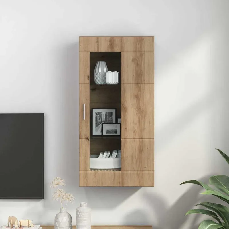 Medinė spinta su saugykla Amatininkų ąžuolas 50 x 29 x 100 cm