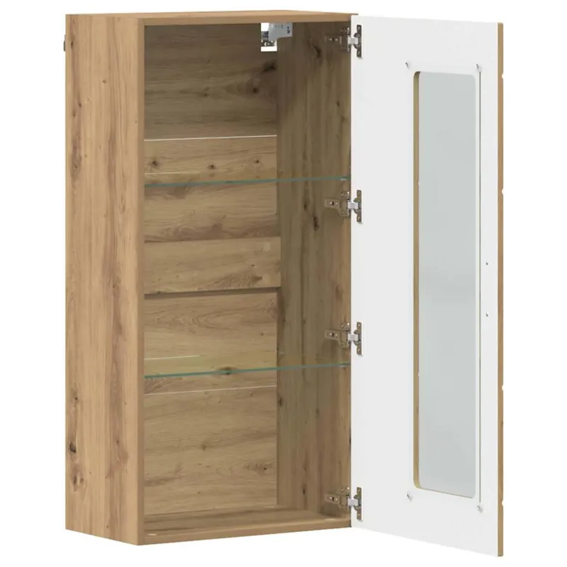 Medinė spinta su saugykla Amatininkų ąžuolas 50 x 29 x 100 cm