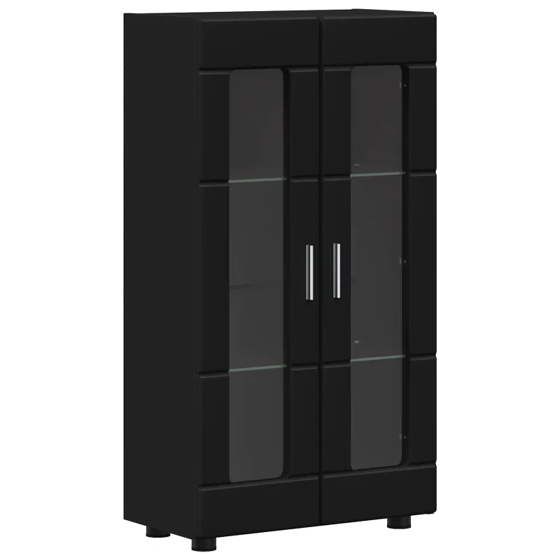 Kabalas FLORIN Juoda 55,5 x 29 x 100 cm Apdirbta mediena
