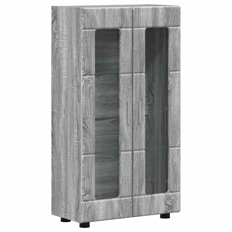 Kabalas su lentyna FLORIN Pilkas Sonoma 55,5 x 29 x 100 cm