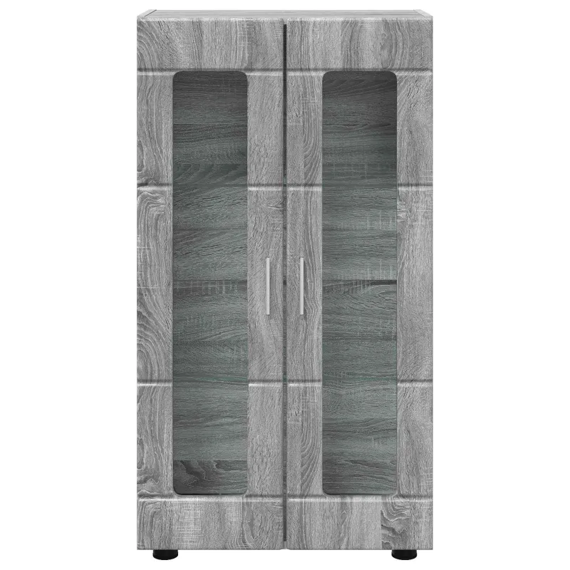 Kabalas su lentyna FLORIN Pilkas Sonoma 55,5 x 29 x 100 cm