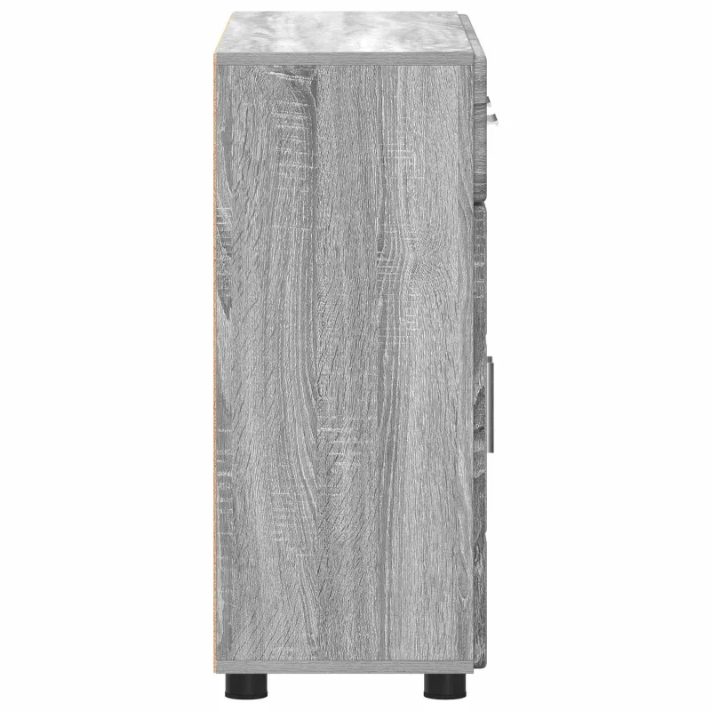Kabalas su lentyna FLORIN Pilkas Sonoma 88,5 x 30,5 x 73 cm