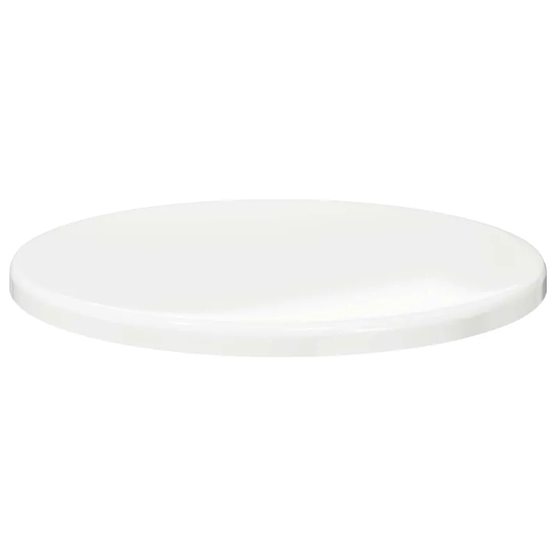 Stalo viršus Ypatingai blizgi balta Ø 50 x 1,5 cm