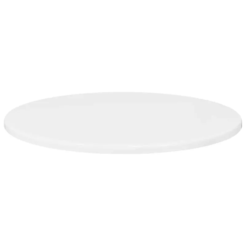 Stalo viršus Ypatingai blizgi balta Ø 50 x 1,5 cm