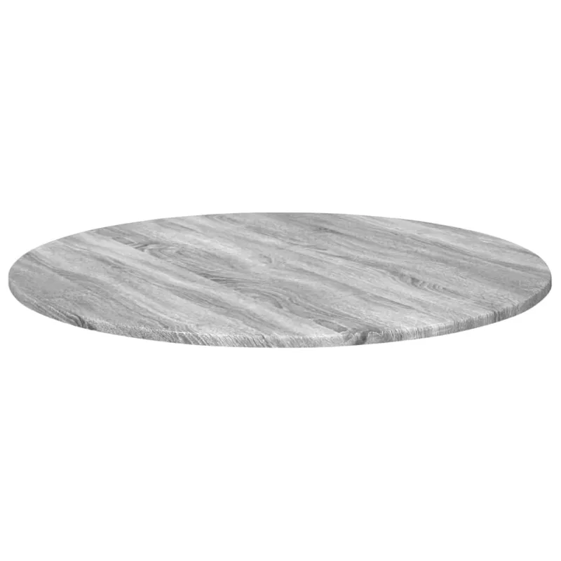 Stalo viršus Pilka sonoma ąžuolo Ø 80 x 1,5 cm Apdirbta mediena